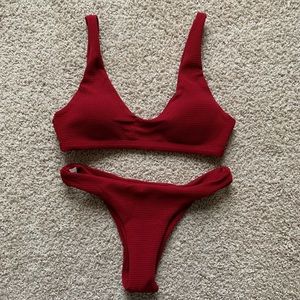 LAST ONE!! Burgundy Two-Piece Bikini